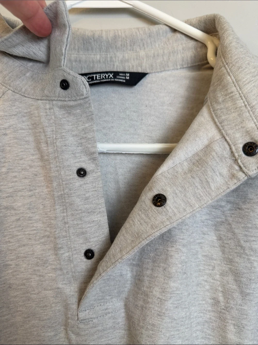 Arc'teryx Captive Polo Shirt Mens Medium light heathered gray